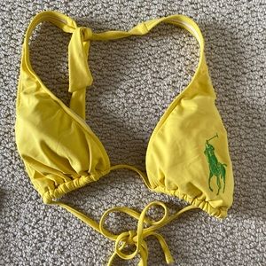 Ralph Lauren yellow bikini womens large